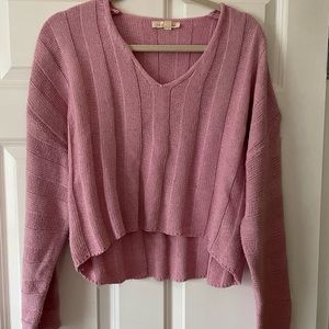 pink Pacsun cropped sweater